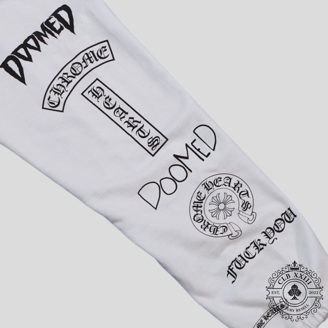 Chrome Hearts Deadly Doll Sweatpants in White