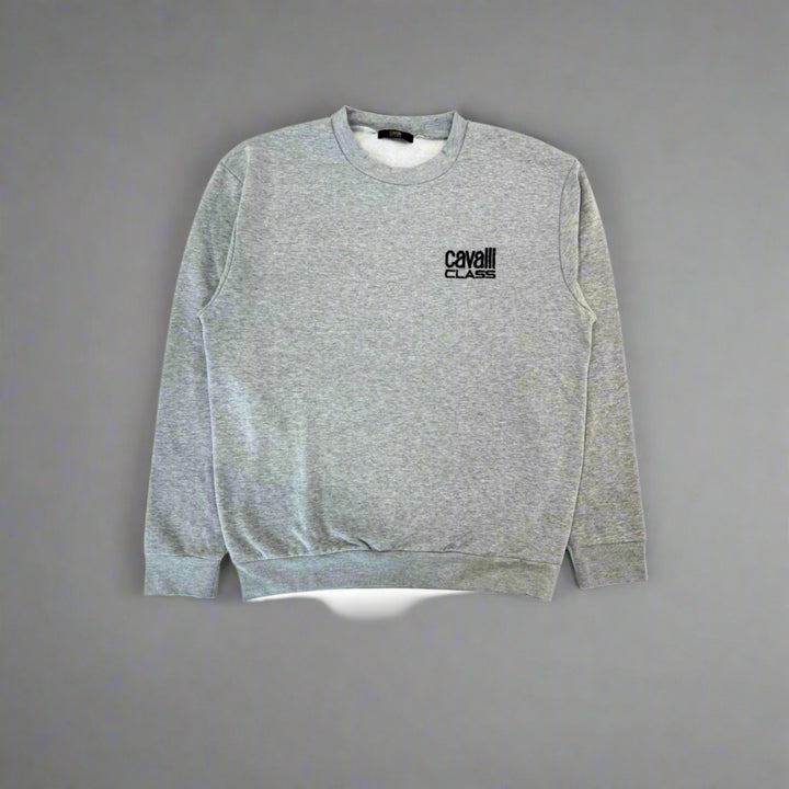 Cavalli Class men's grey logo print Sweatshirts
