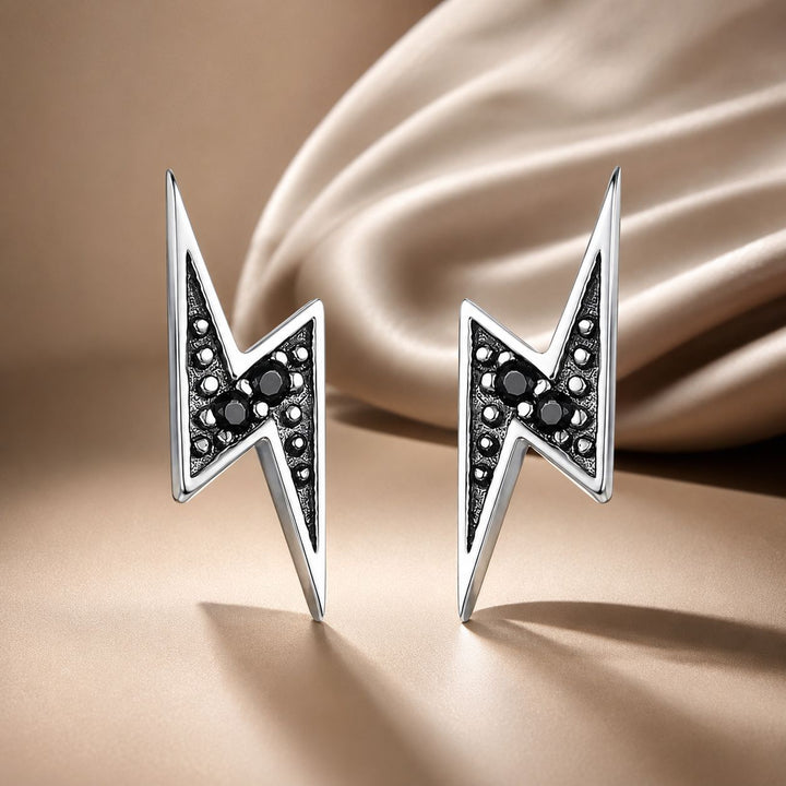 925 Sterling Silver Earrings with Pavé Setting CZ