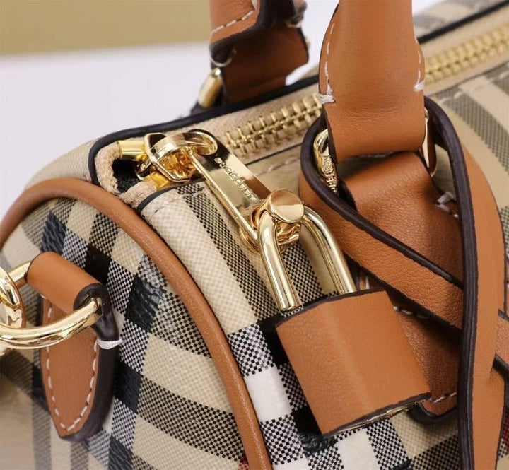 Burberry Mini Check Bowling Bag