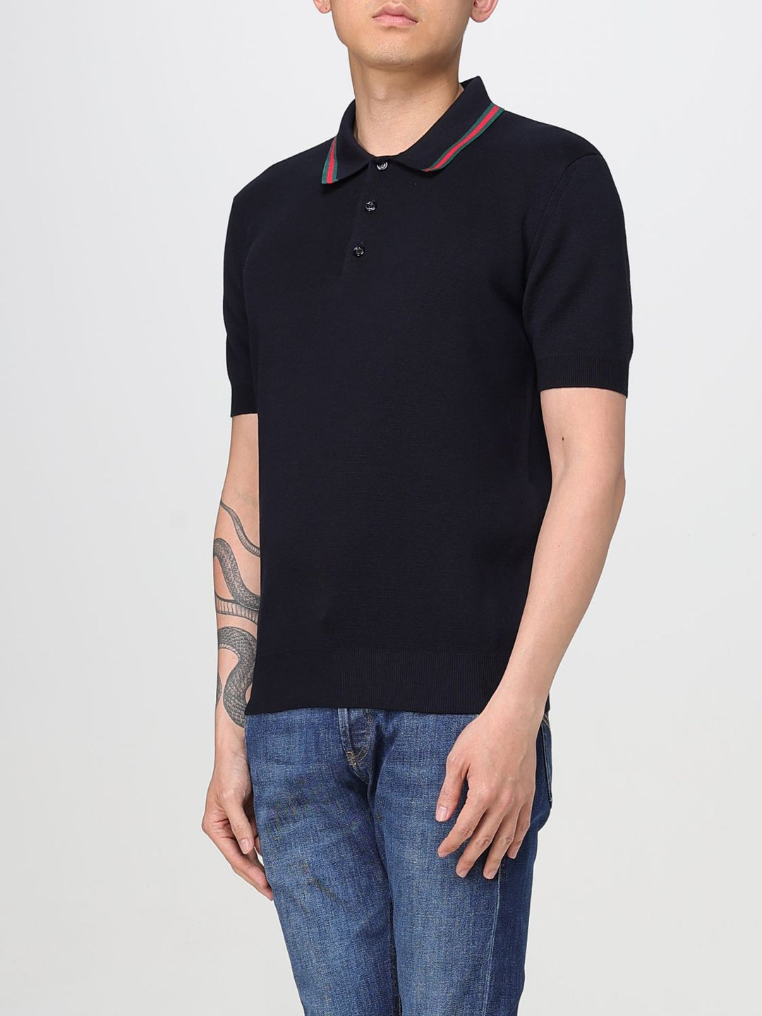 Gucci Polo Shirt Men Navy