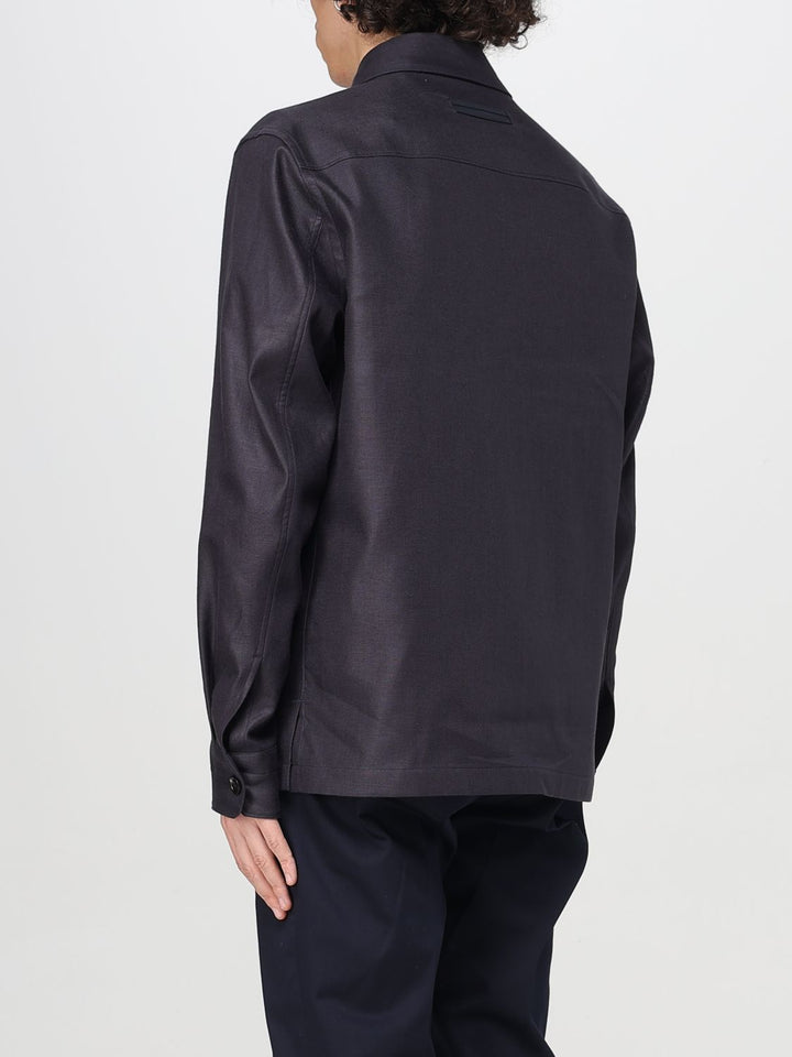 Zegna Jacket Men Blue