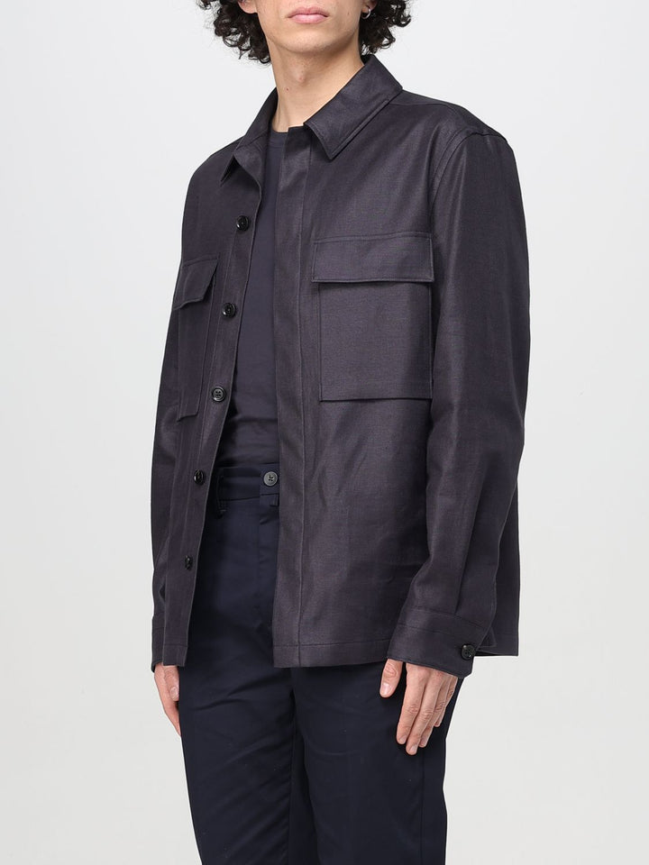 Zegna Jacket Men Blue
