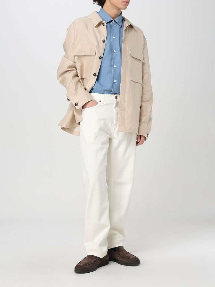 Zegna Jacket Men Sand