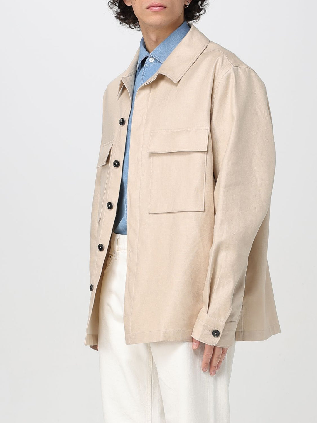 Zegna Jacket Men Sand