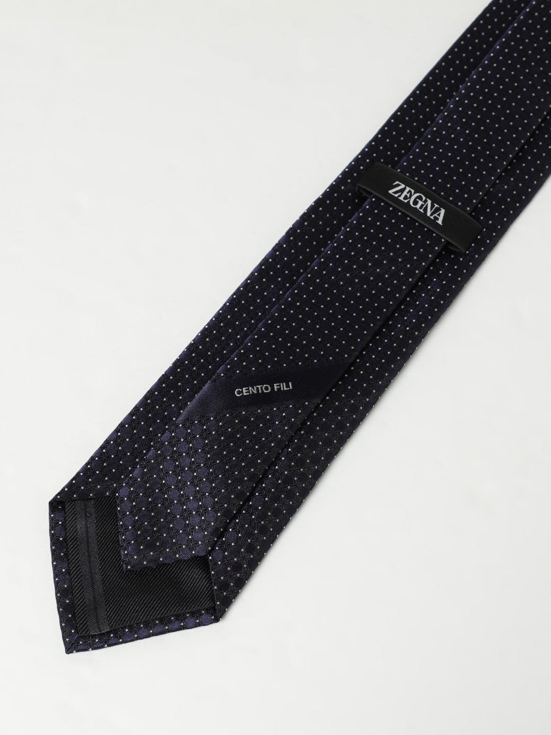 Zegna Tie Men Navy