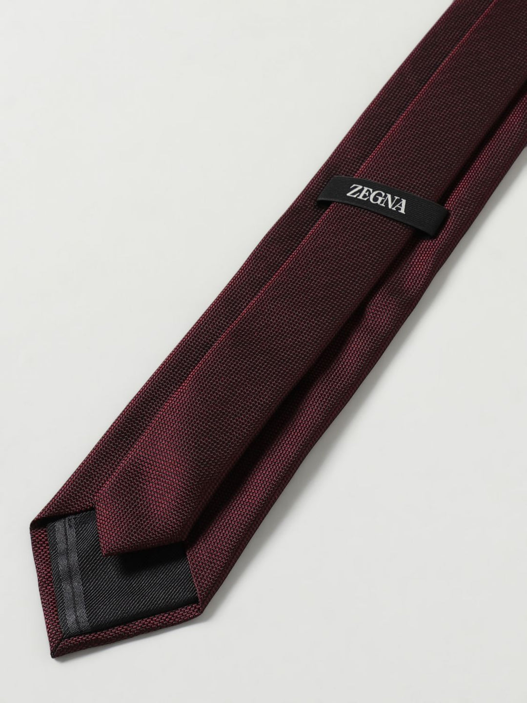 Zegna Tie Men Burgundy