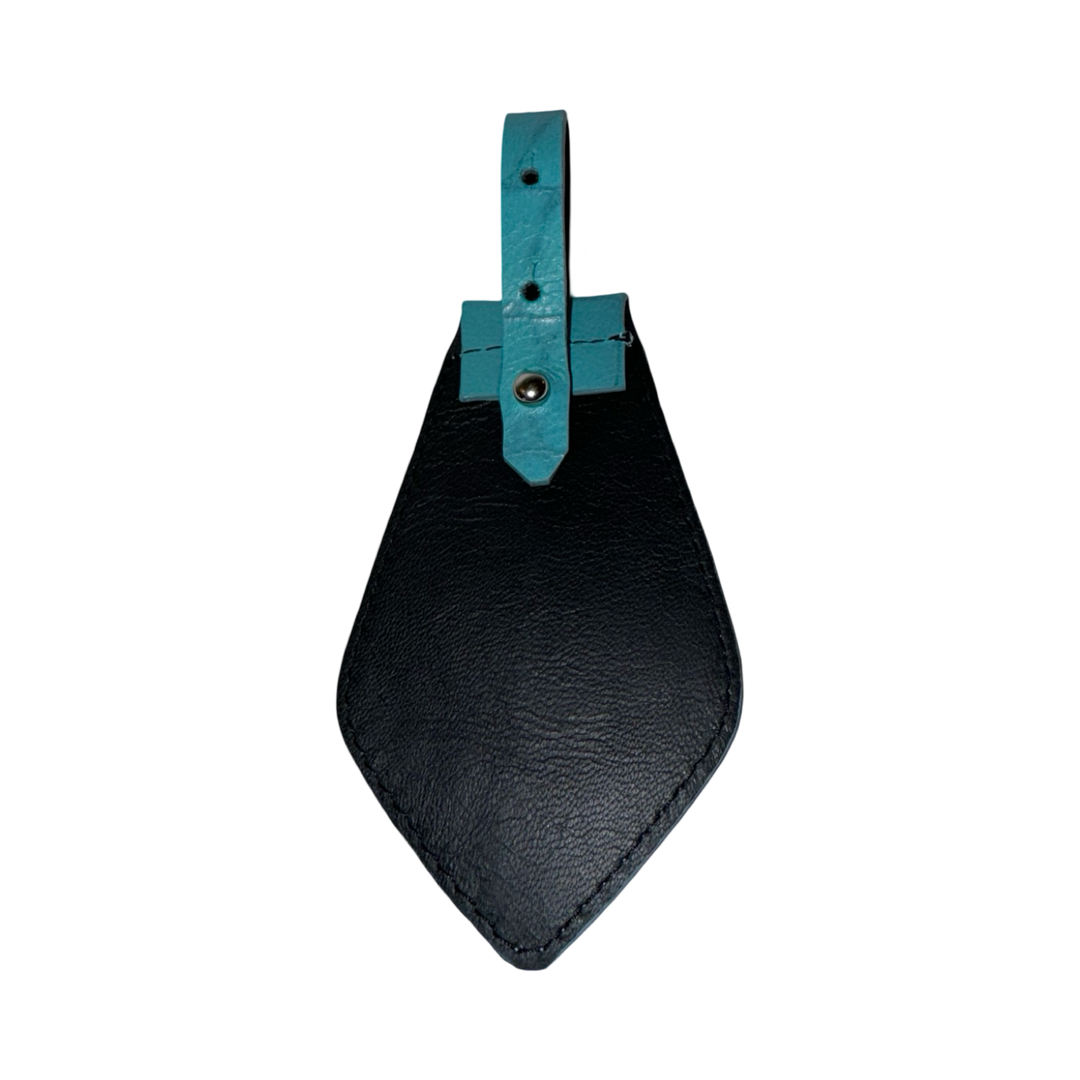 The Tiffany Collection. Gorgeous Turquoise Blue Embossed Croc Italian Leather Tie