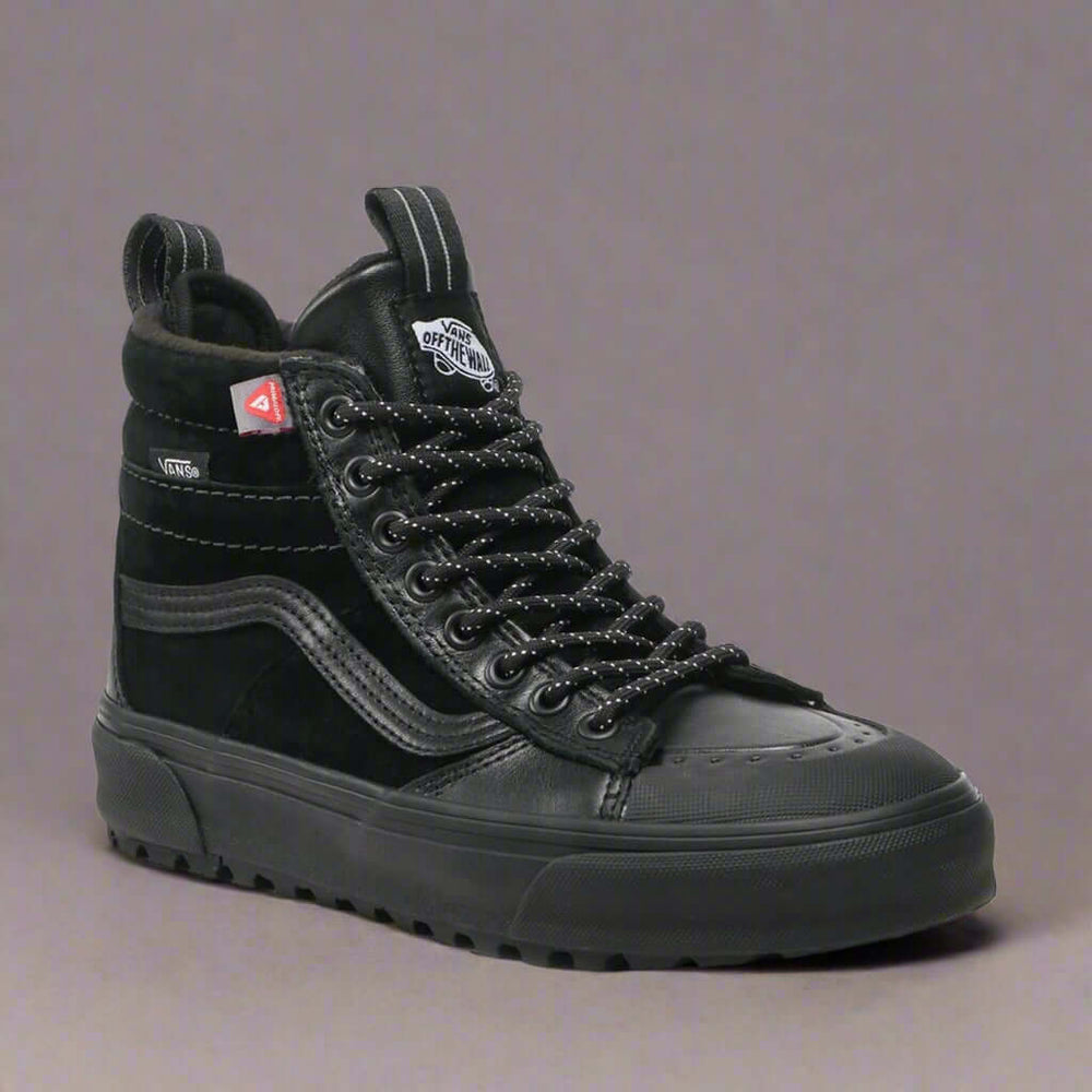 Vans black unisex high top leather Sneakers