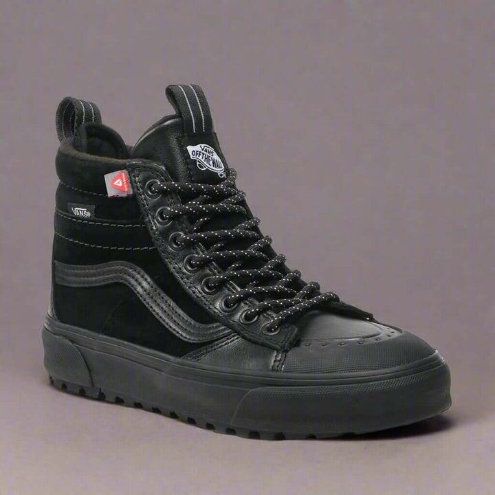 Vans black unisex high top leather Sneakers