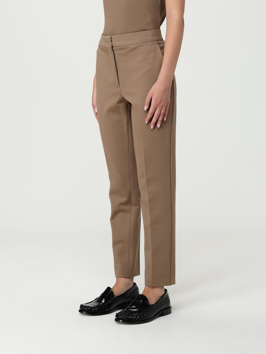 Max Mara Pants Woman Camel