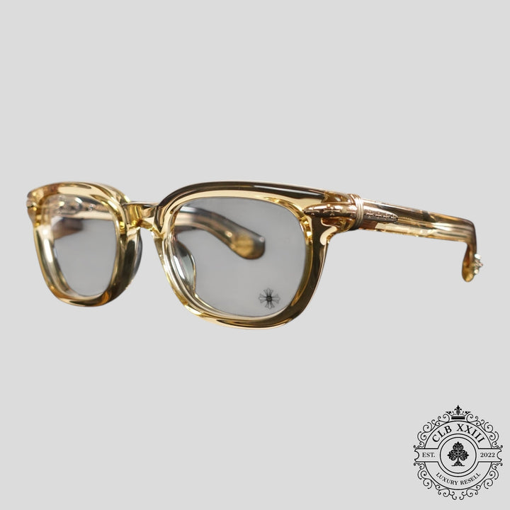 Chrome Hearts Drippin Glasses in Gold