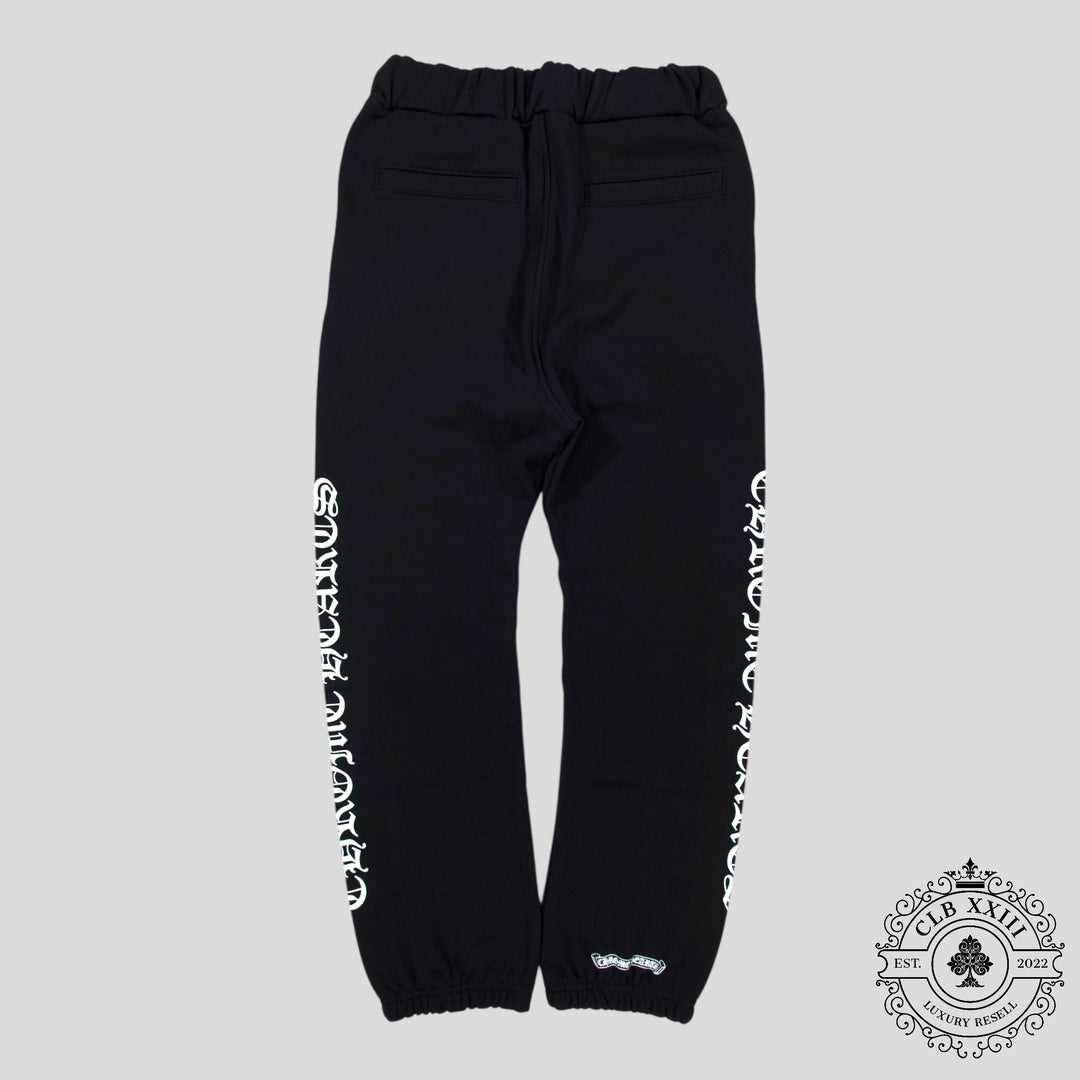 Chrome Hearts Scroll Logo Sweatpants in Black