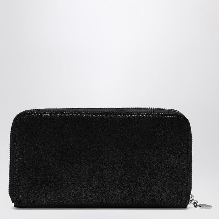 Stella Mccartney Black Zip Around Falabella Wallet Women