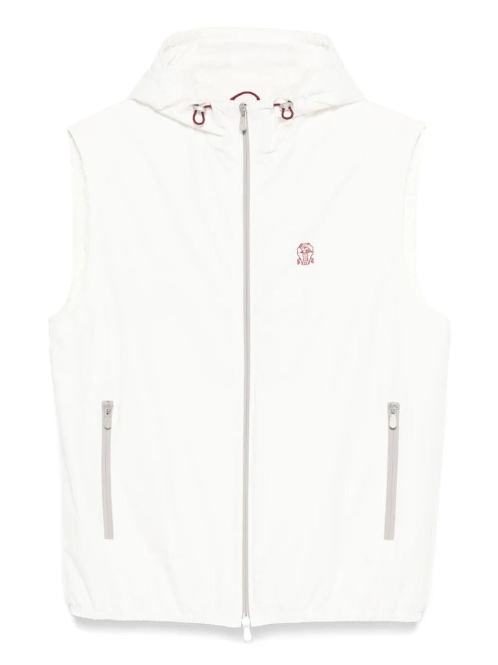 Brunello Cucinelli Men Nylon Vest With Padding