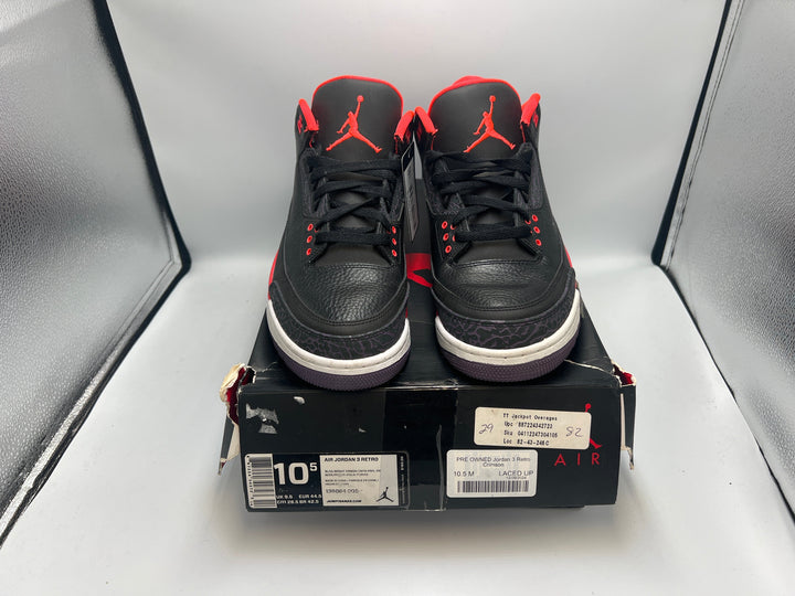 PRE OWNED Jordan 3 Retro Crimson