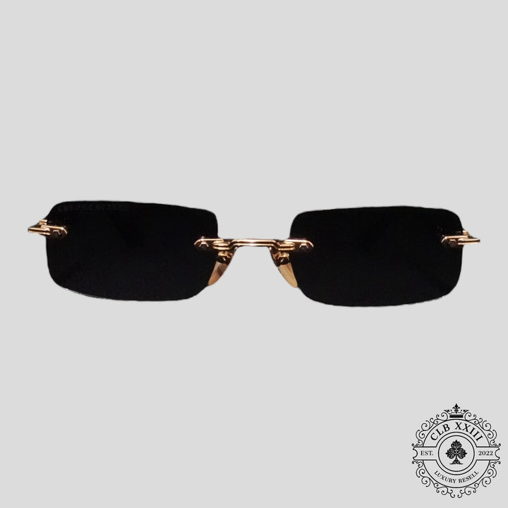 Chrome Hearts Deep I Sunglasses in Black/Gold