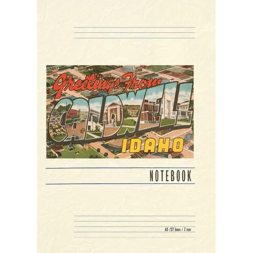 Vintage Lined Notebook Greetings from Caldwell - Paperback