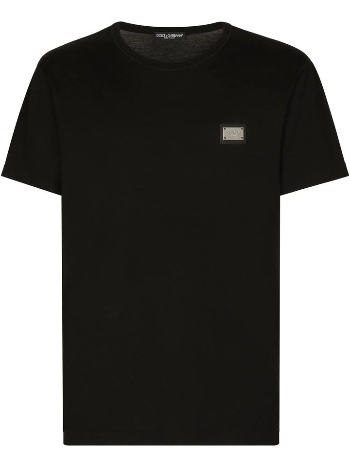 Dolce &amp; Gabbana Men T-Shirt With Logo Plaque