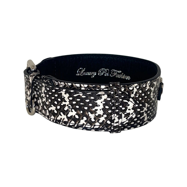 Black &amp; White Classic Snake Collar
