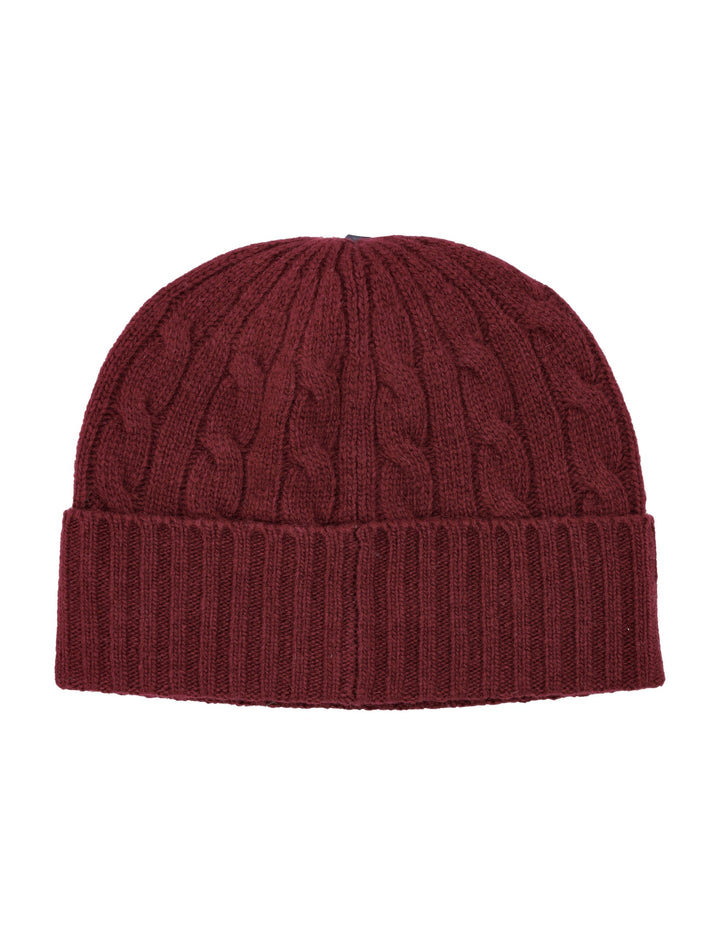 POLO RALPH LAUREN Cable Knit Beanie with Fold-Over Cuff