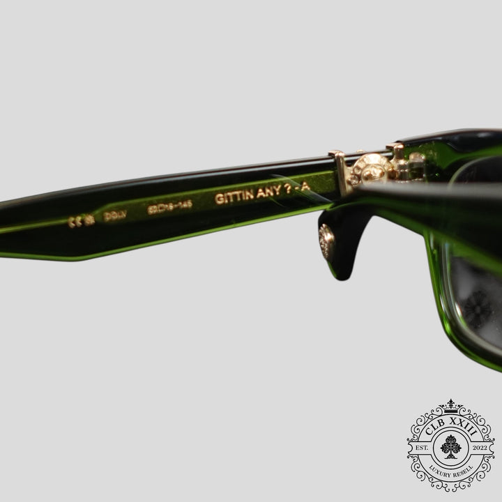 Chrome Hearts Gittin Any? Glasses in Green