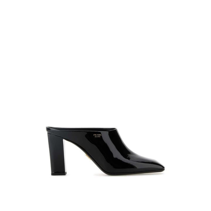 Prada Leather Mules 85Mm Women