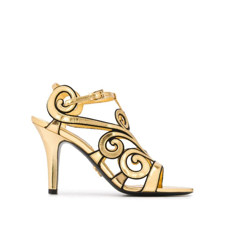 Prada Gold Sandals Women