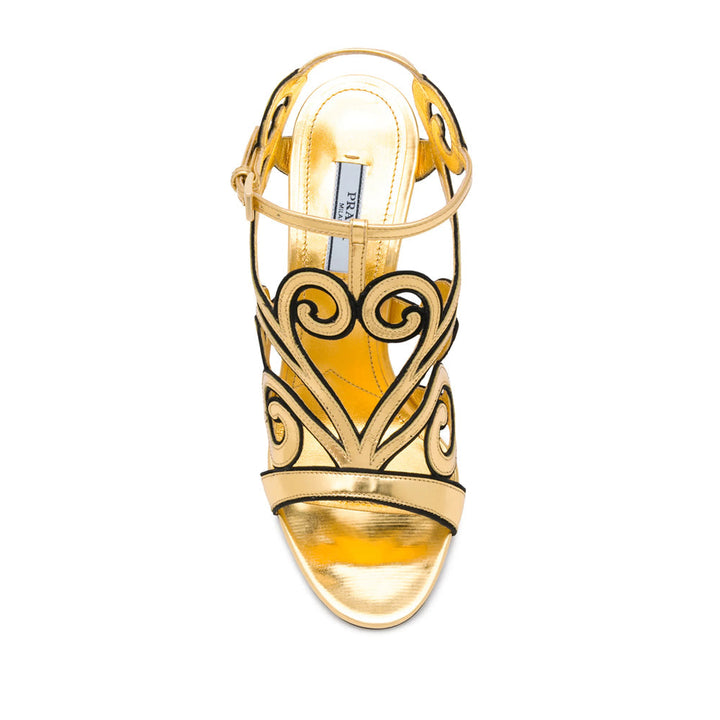 Prada Gold Sandals Women