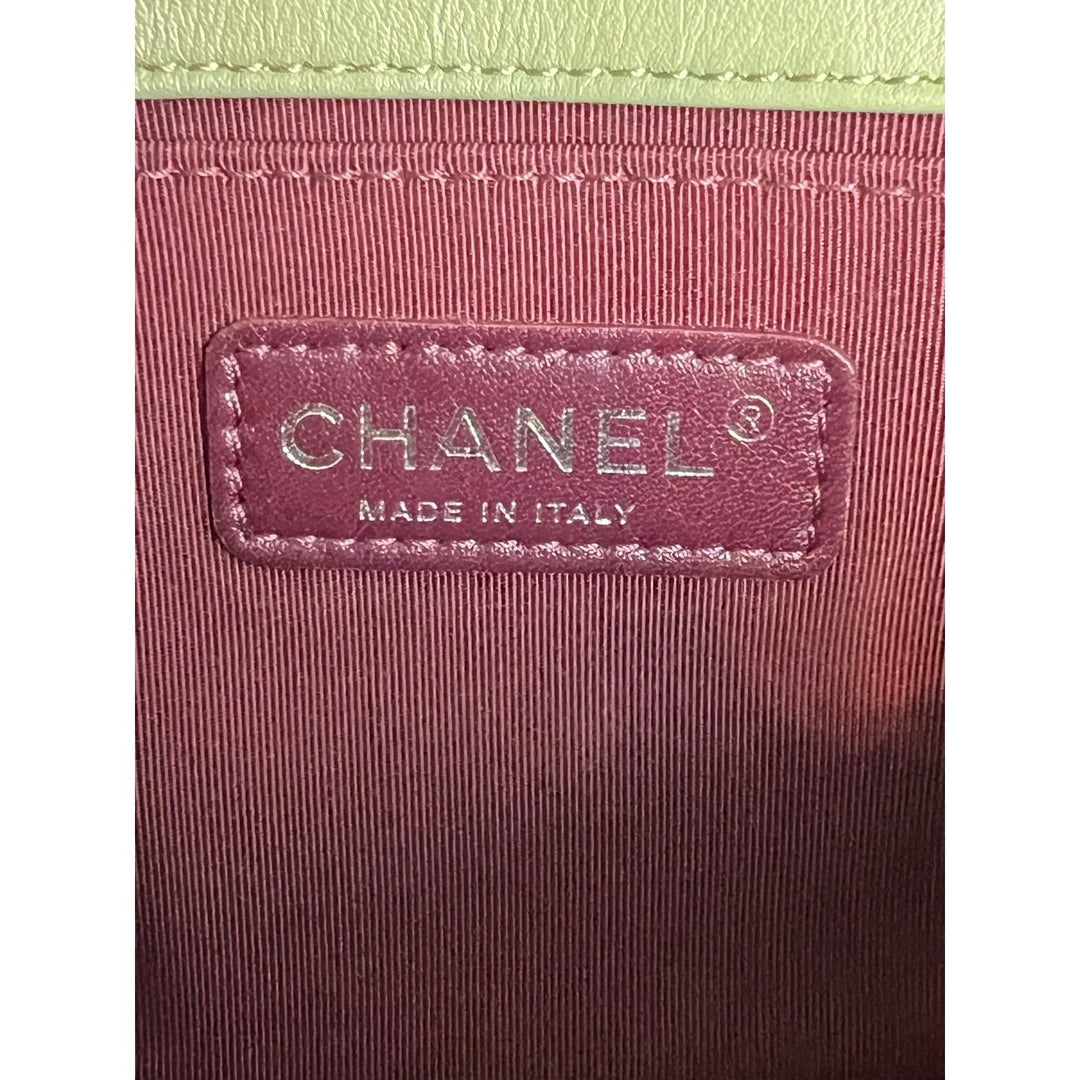 Chanel Medium Boy Flap light green calfskin bag – STORE 7994