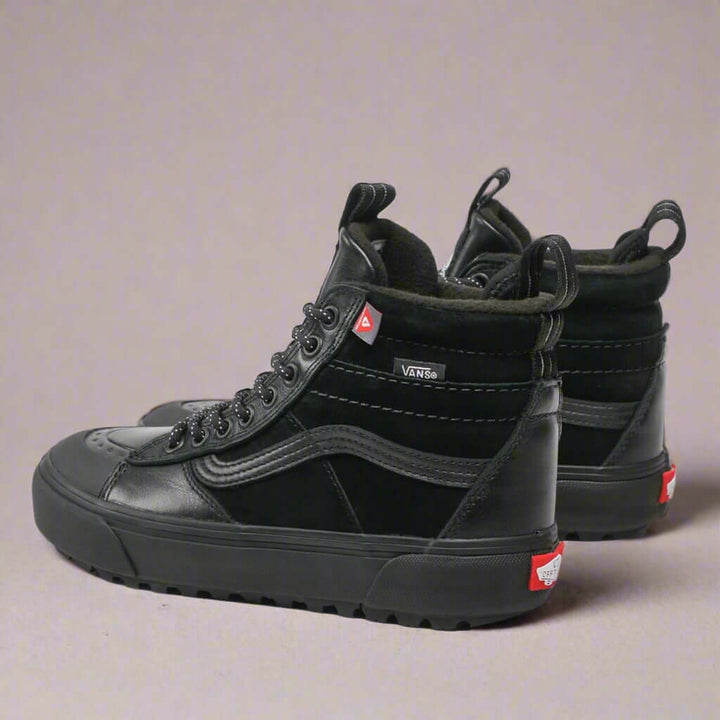 Vans black unisex high top leather Sneakers