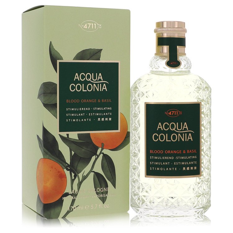 4711 Acqua Colonia Blood Orange &amp; Basil by 4711 Eau De Cologne Spray (Unisex) 5.7 oz for Women