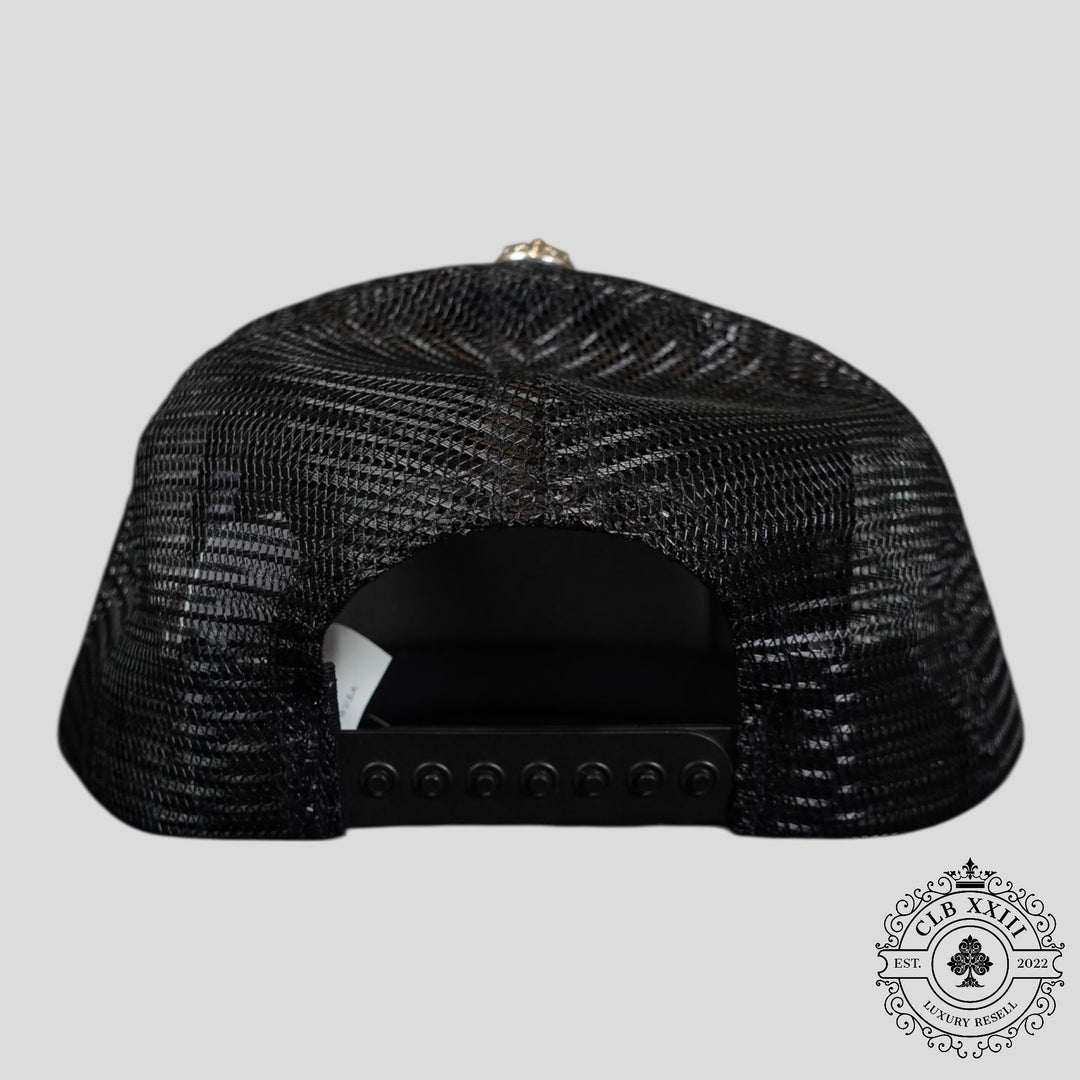 Chrome Hearts Fuck Hollywood Trucker Hat in Black