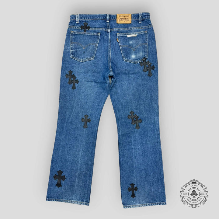 Chrome Hearts Cross Patch Jeans