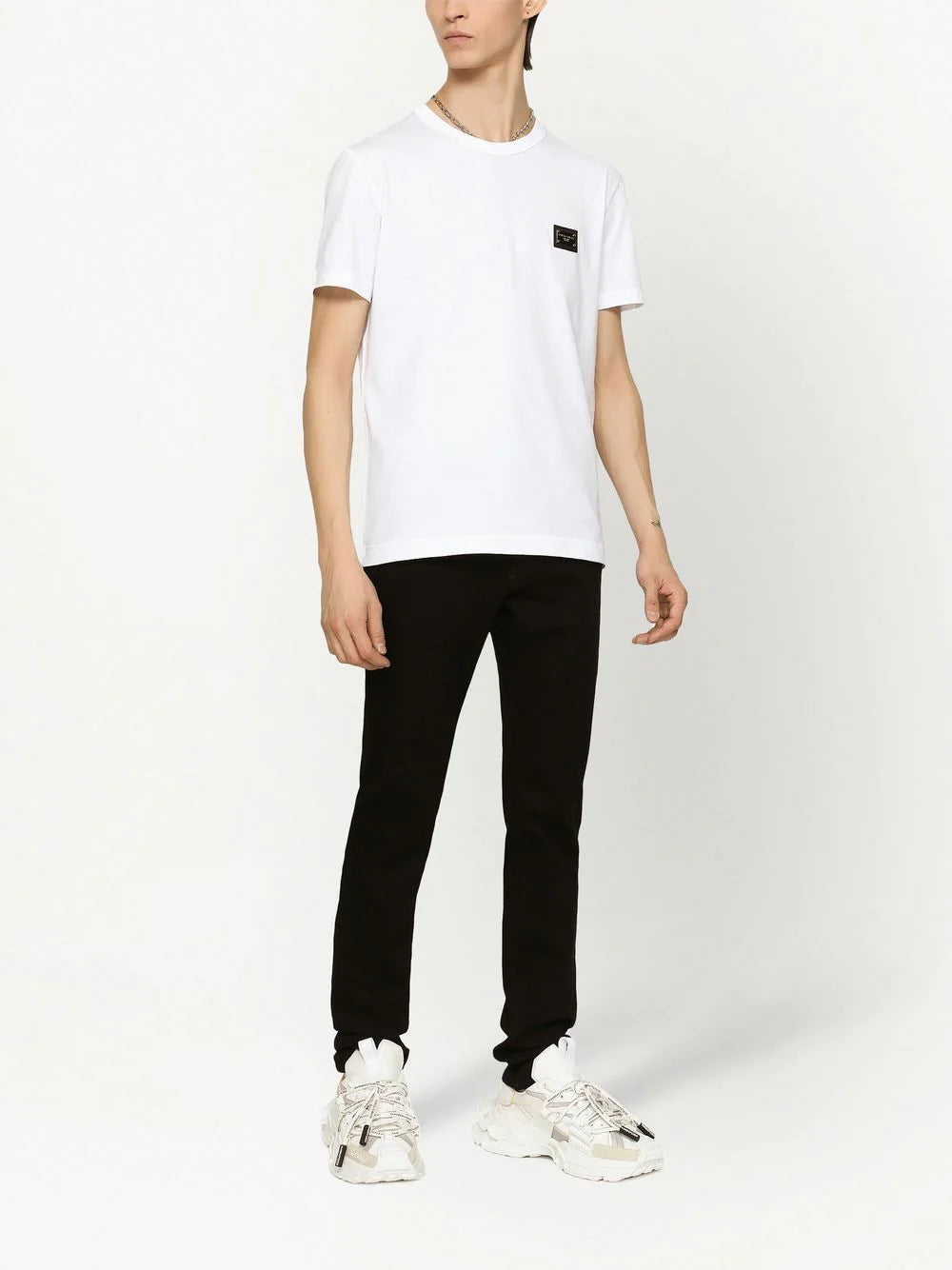 Dolce &amp; Gabbana Men Dg Essentials Crew Neck T-Shirt