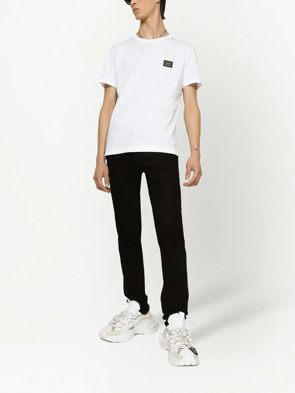 Dolce &amp; Gabbana Men Dg Essentials Crew Neck T-Shirt