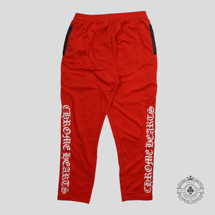 Chrome Hearts Snap Up Track Pants in Red