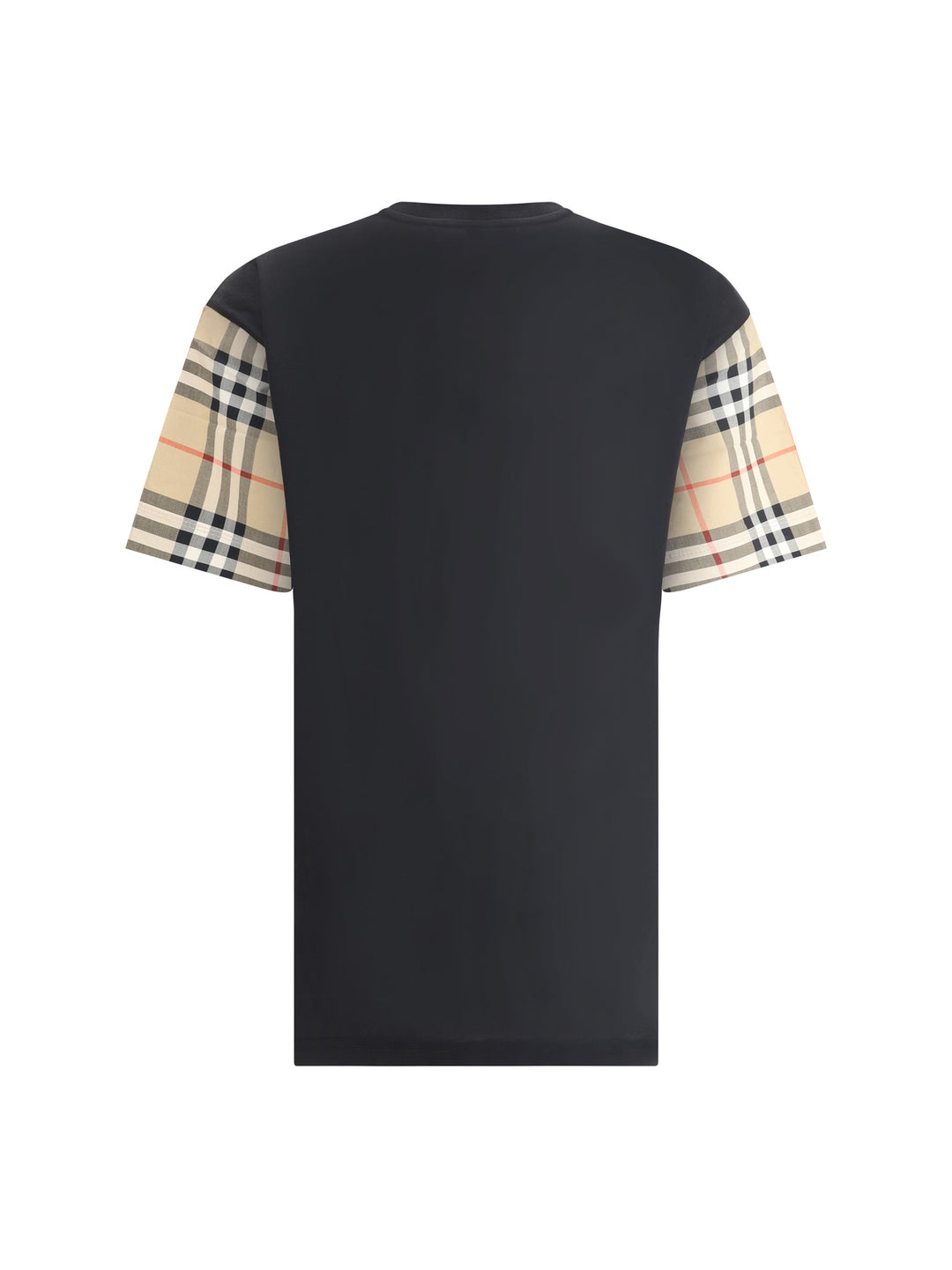 Burberry Women Check Archive Sleeve T-Shirt