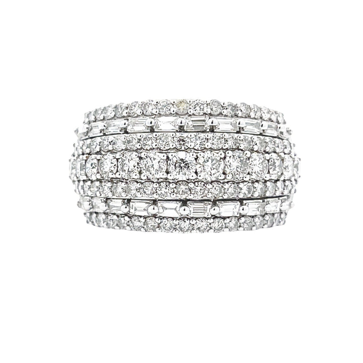 3.00ct Diamond Wedding Band Ring 10KT White Gold