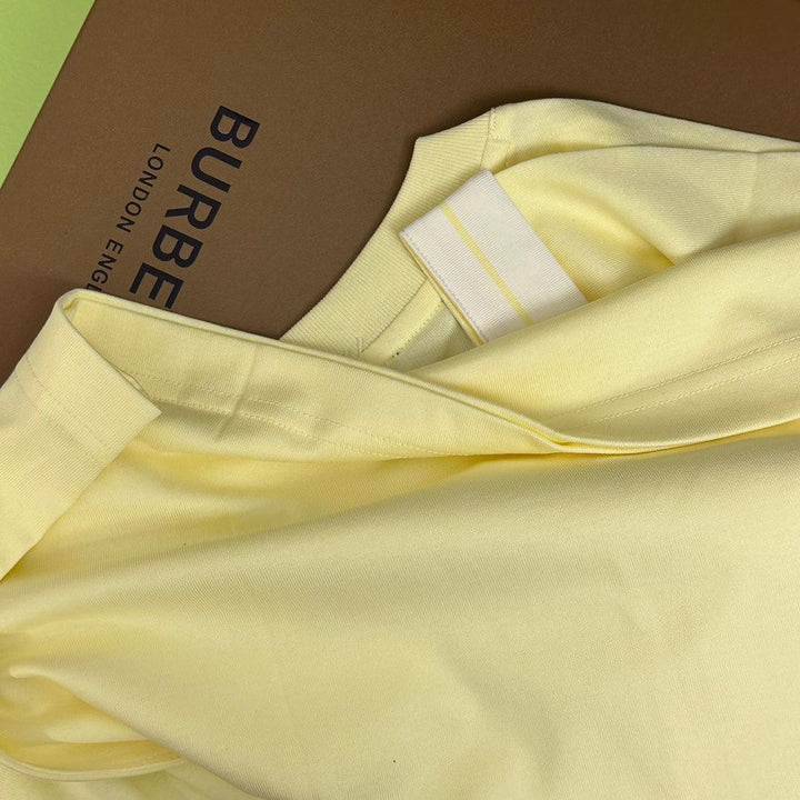 Burberry Yellow T-Shirt Without Collar