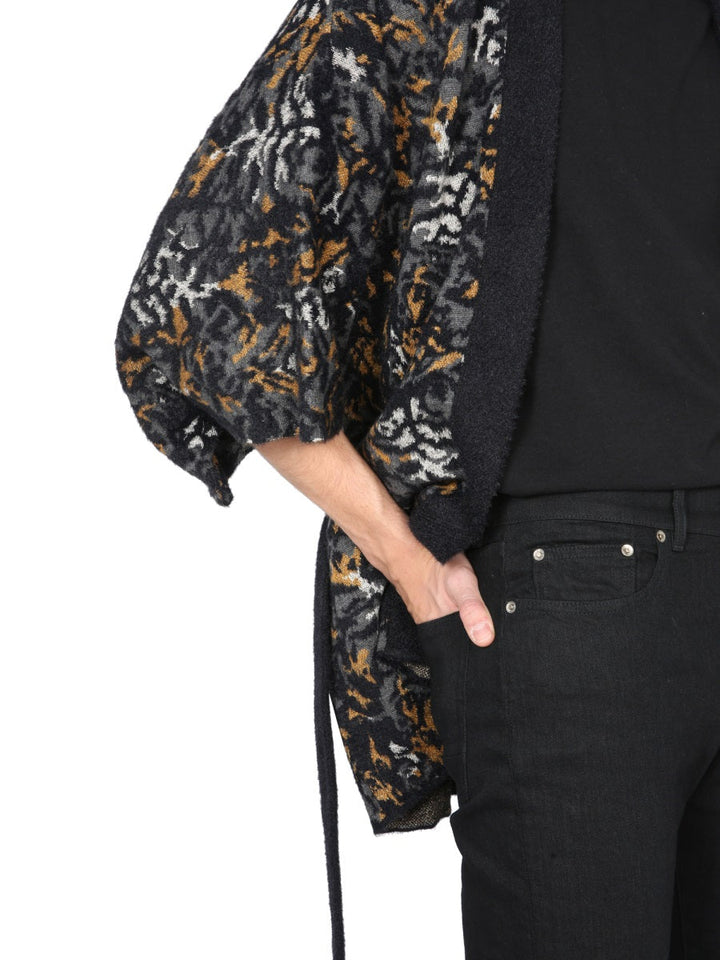 Saint Laurent Men Jacquard Knit Kimono