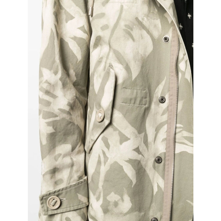 Saint Laurent Green Coats - Parkas Men