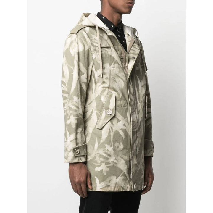 Saint Laurent Green Coats - Parkas Men