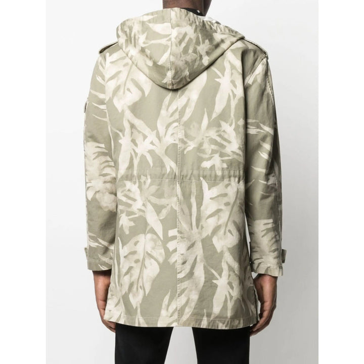 Saint Laurent Green Coats - Parkas Men