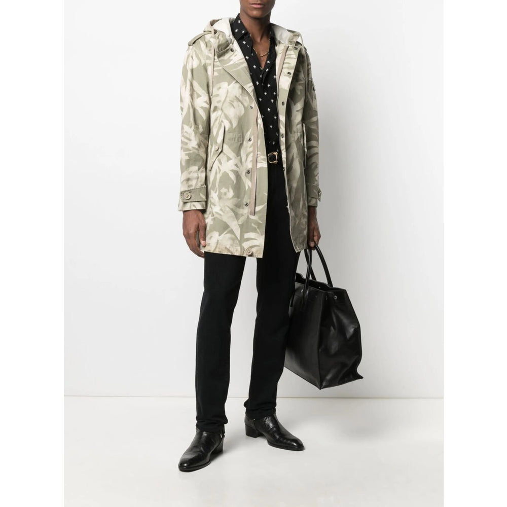 Saint Laurent Green Coats - Parkas Men