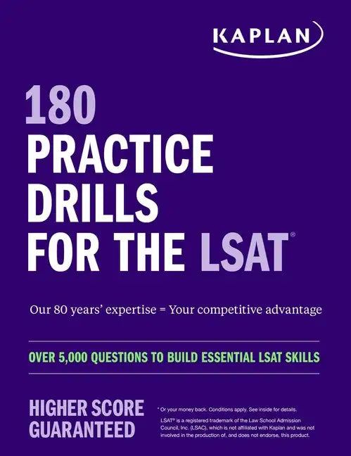 180 Practice Drills for the Lsat: Over 5,000 Questions to Build Essential LSAT Skills - Paperback