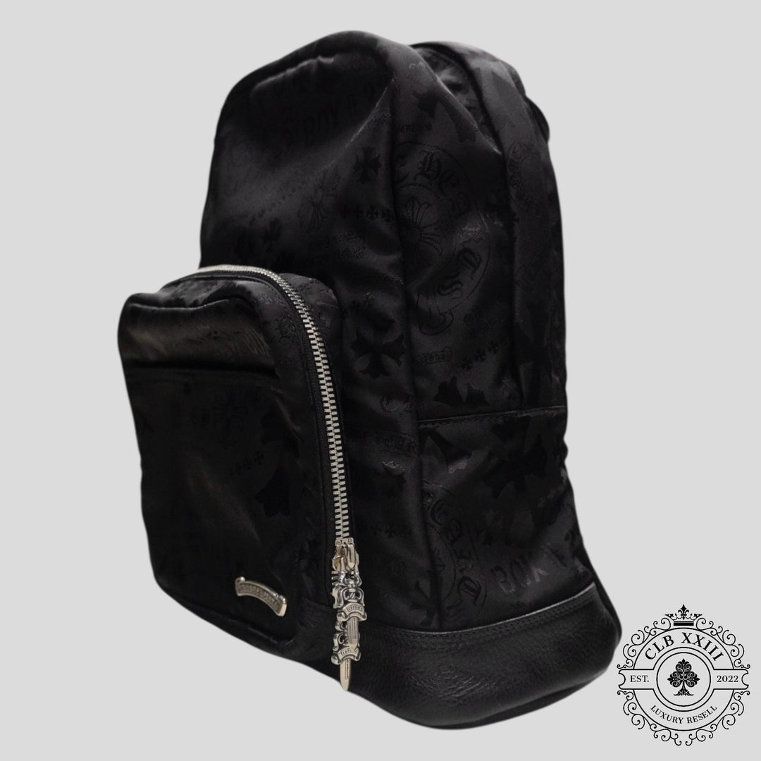 Chrome Hearts 7th Grade Multi Motif Nylon Mini Backpack in Black
