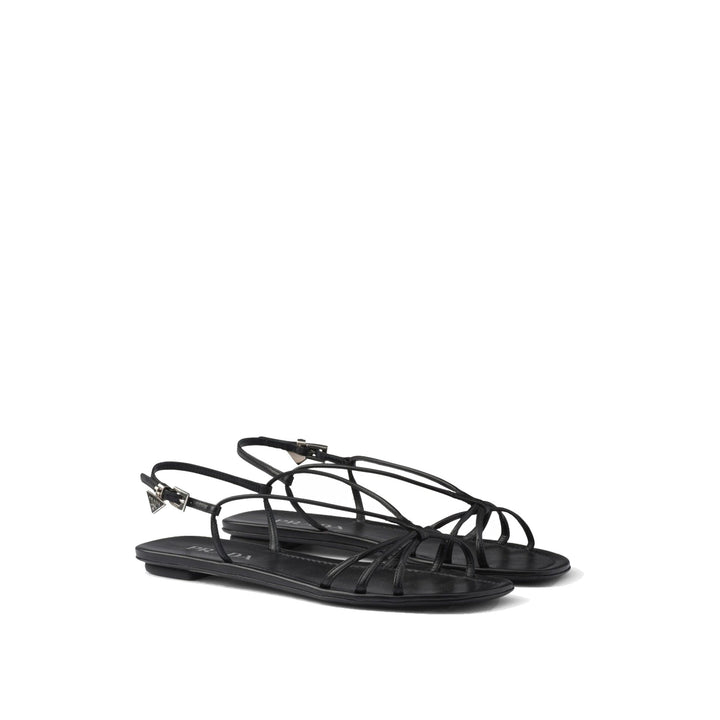 Prada Leather Flat Sandals Women