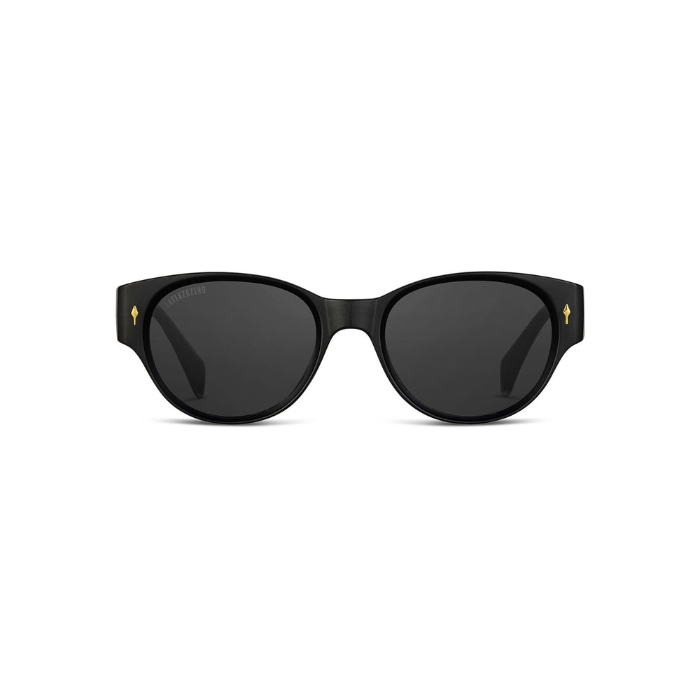 Black stylish Italian designed affordable sunglasses with UV protection.