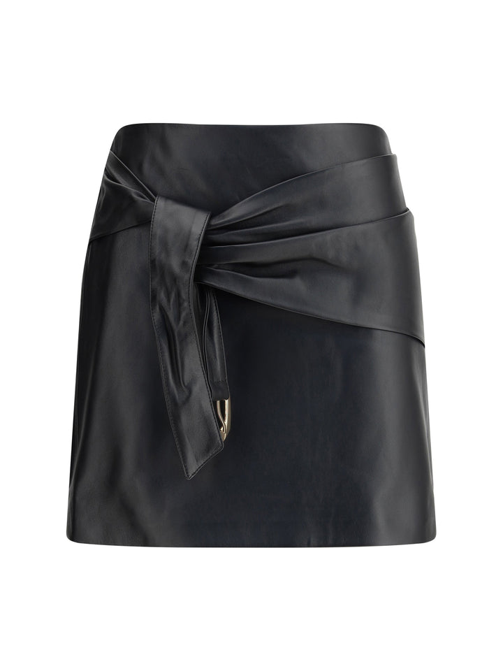Versace Women Lambskin Miniskirt